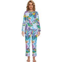 Pattern Hotdog Trap Womens  Long Sleeve Lightweight Pajamas Set by Ndabl3x