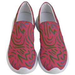 Pattern Saying Wavy Women s Lightweight Slip Ons by Ndabl3x