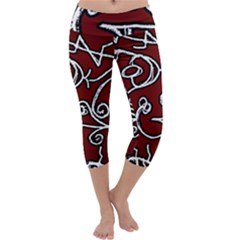 Ethnic Reminiscences Print Design Capri Yoga Leggings by dflcprintsclothing