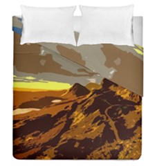 Scotland Monti Mountains Mountain Duvet Cover Double Side (queen Size) by Sarkoni