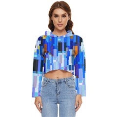 Color Colors Abstract Colorful Women s Lightweight Cropped Hoodie by Sarkoni