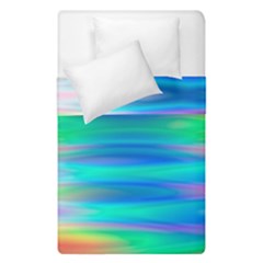 Wave Rainbow Bright Texture Duvet Cover Double Side (single Size) by Sarkoni