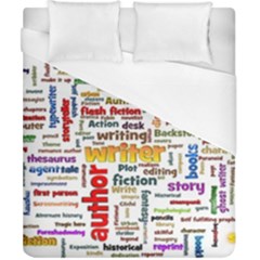 Writing Author Motivation Words Duvet Cover (california King Size) by Sarkoni