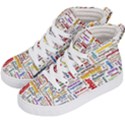 Writing Author Motivation Words Kids  Hi-Top Skate Sneakers View2