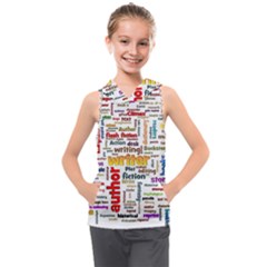 Writing Author Motivation Words Kids  Sleeveless Hoodie by Sarkoni