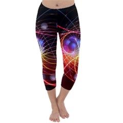 Physics Quantum Physics Particles Capri Winter Leggings  by Sarkoni