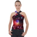 Physics Quantum Physics Particles Cross Neck Velour Top View1