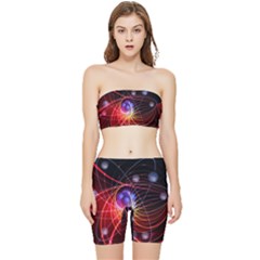 Physics Quantum Physics Particles Stretch Shorts And Tube Top Set by Sarkoni