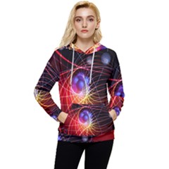 Physics Quantum Physics Particles Women s Lightweight Drawstring Hoodie by Sarkoni