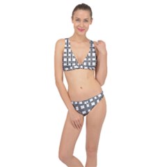 Seamless Stripe Pattern Lines Classic Banded Bikini Set  by Apen