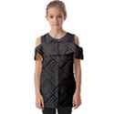 Diagonal Square Black Background Fold Over Open Sleeve Top View1