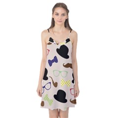 Moustache Hat Bowler Bowler Hat Camis Nightgown  by Apen