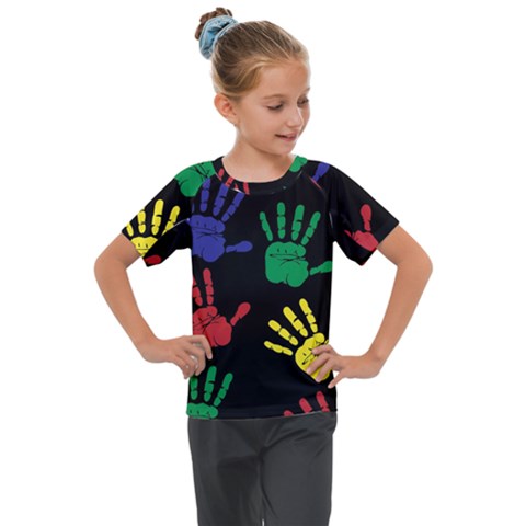 Ellipse Pattern Background Kids  Mesh Piece T-shirt by Apen