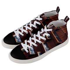 Abstract Architecture Building Business Men s Mid-top Canvas Sneakers by Amaryn4rt