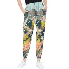 Art Graffiti Abstract Vintage Lines Women s Tapered Pants by Amaryn4rt