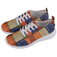 Blue White Orange And Brown Container Van Men s Lightweight Sports Shoes by Amaryn4rt