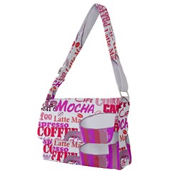 Coffee Cup Lettering Coffee Cup Full Print Messenger Bag (l) by Amaryn4rt