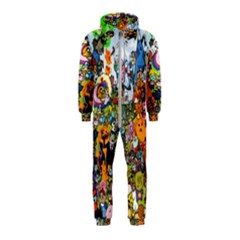 Cartoon Characters Tv Show  Adventure Time Multi Colored Hooded Jumpsuit (kids) by Sarkoni