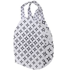 Star Curved Pattern Monochrome Travel Backpack by Pakjumat