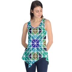 Mosaic Triangle Symmetry Sleeveless Tunic by Apen