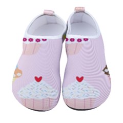 Cupcakes Wallpaper Paper Background Men s Sock-style Water Shoes by Apen