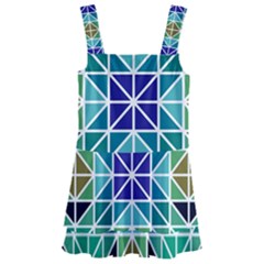 Mosaic Triangle Symmetry Kids  Layered Skirt Swimsuit by Apen