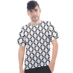 Black Pattern Halftone Wallpaper Men s Sport Top by Apen