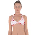 Santa Claus Red Christmas Halter Neck Bikini Top View1