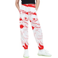 Santa Claus Red Christmas Kids  Joggers by Modalart