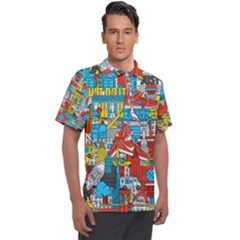 Just Do It Pattern Men s Polo T-shirt by Bedest