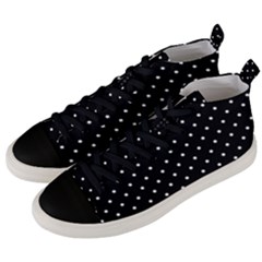 Black & White Men s Mid-top Canvas Sneakers by helloshirt