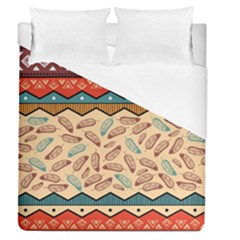 Ethnic-tribal-pattern-background Duvet Cover (queen Size) by Apen