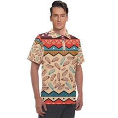 Ethnic-tribal-pattern-background Men s Polo T-shirt by Apen