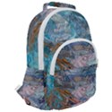 Abstract delta Rounded Multi Pocket Backpack View2