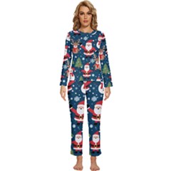 Christmas Decoration Womens  Long Sleeve Lightweight Pajamas Set by Ravend