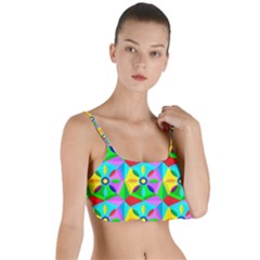 Star Texture Template Design Layered Top Bikini Top  by Ravend