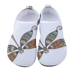 Pattern Dragonfly Background Men s Sock-style Water Shoes by Ravend