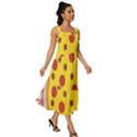 Pizza Table Pepperoni Sausage Square Neckline Tiered Midi Dress View3