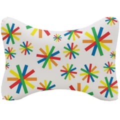 Celebrate Pattern Colorful Design Seat Head Rest Cushion by Ravend