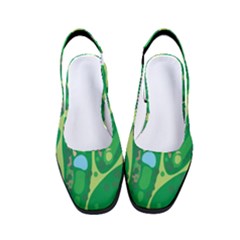 Golf Course Par Golf Course Green Women s Classic Slingback Heels by Ravend