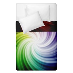 Rainbow Swirl Twirl Duvet Cover Double Side (single Size) by Ravend