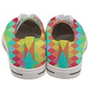 Low Poly Triangles Men s Low Top Canvas Sneakers View4