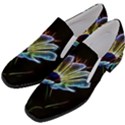 Flower Pattern Design Abstract Background Women Slip On Heel Loafers View2