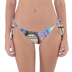 Totoro Starry Night Art Van Gogh Parody Reversible Bikini Bottoms by Modalart