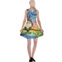 Totoro Starry Night Art Van Gogh Parody Reversible Velvet Sleeveless Dress View2