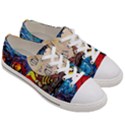 Cartoon Starry Night Vincent Van Gogh Men s Low Top Canvas Sneakers View3