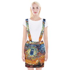 Tardis Starry Night Doctor Who Van Gogh Parody Braces Suspender Skirt by Modalart