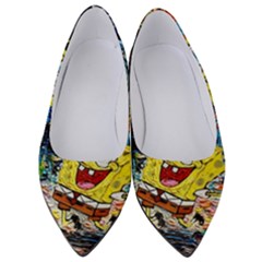 Art Cartoon Starry Night Van Gogh Women s Low Heels by Modalart