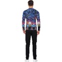 Cartoon Dog Vincent Van Gogh s Starry Night Parody Men s Long Sleeve Rash Guard View2