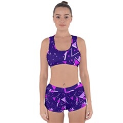 Memphis Pattern Geometric Abstract Racerback Boyleg Bikini Set by Pakjumat